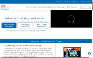 Hickory Creek at Peru website