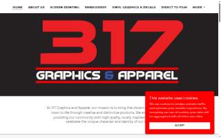 317 Graphics and Apparel website