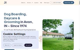 B&S Boarding and Grooming Kennels, LLC website