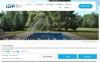 Indy Discount Pools website