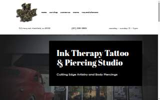 Ink Therapy Tattoo of Plainfield website