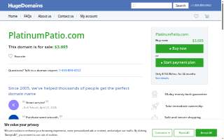 Platinum Deck and Patio website