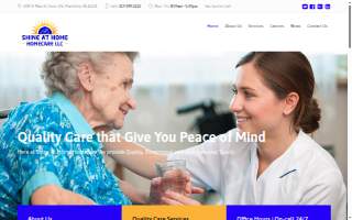 Shine At Home Homecare LLC website