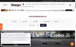 Stoops Buick GMC website