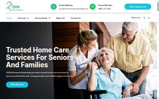 Zion Homecare Essentials website