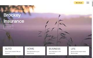 Brockey Insurance Agency website