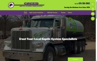 Creed Septic System Specialist website