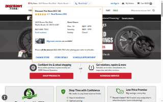 Discount Muffler & Tire website