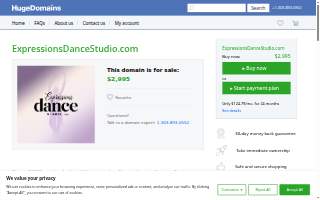 Expressions Dance Studio website