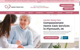 Leester Home Care LLC website