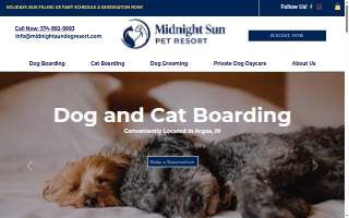 Midnight Sun Pet Resort of Plymouth website