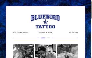 Bluebird Tattoo website