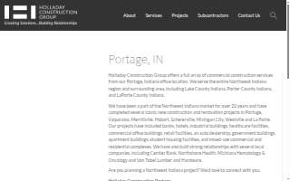 Holladay Construction Group - Portage Office website