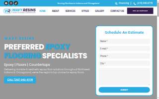 Wavy Resins - Epoxy Floors & Countertops website