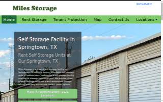 Miles of Storage website