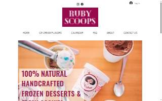 Ruby Scoops Ice Cream & Sweets website