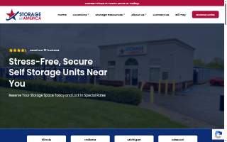 Storage of America website