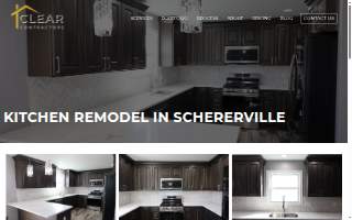 Clear Contractors of Schererville website