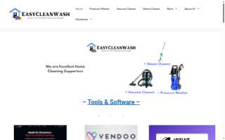 Easy Clean Car Wash website