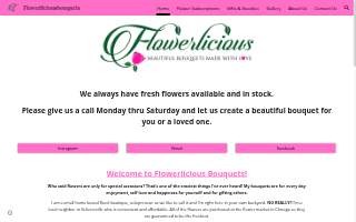 Flowerlicious Bouquets website