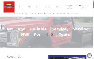 Hansen's Towing website