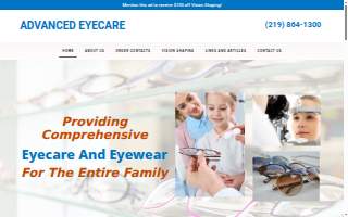 Indiana Eye Care website