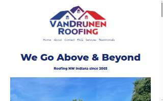Van Drunen Roofing of Schererville website