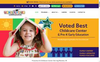 Wonder Years Learning Center, Inc. of Schererville website