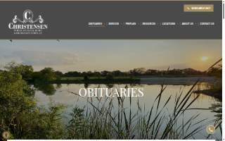 Christensen Family Funeral Home website