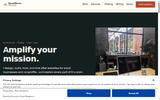 David Martin Design website
