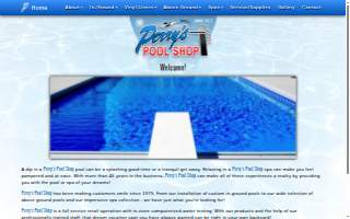 Perry's Pool Shop website