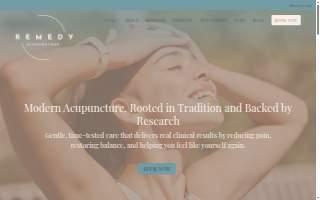 Remedy Acupuncture website