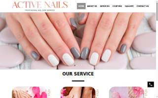 Active Nails website