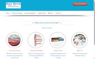 Blue River Printing website