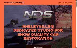 Nates Detailing Studio website