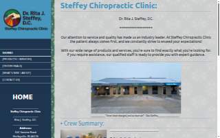 Steffey Chiropractic Clinic website