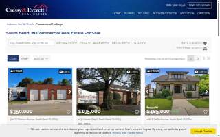 Cressy Commercial Real Estate of South Bend website