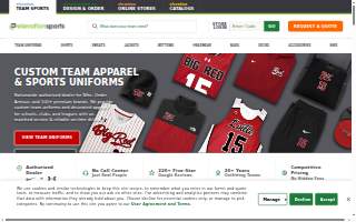 Elevation Sports website