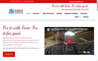 Forte Waterproofing website