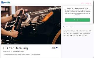 HD Car Detailing website