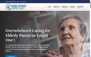 Helping Angels Care - Group Home for Seniors website