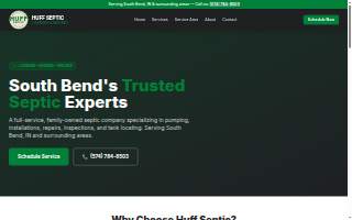 Huff Septic Inc website