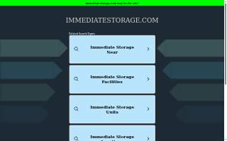 Immediate Movers & Storage website