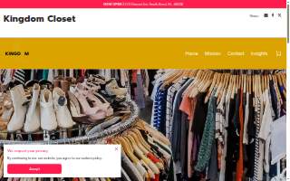Kingdom Closet website
