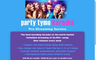 Party Tyme DJ website