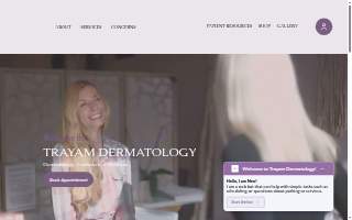 Trayam Dermatology of Mishawaka website