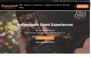 360 Photo Booth Indianapolis of Speedway website