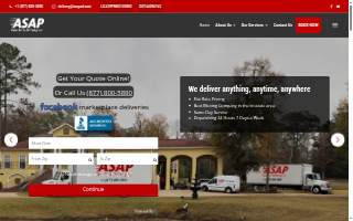 ASAP Courier & Delivery Services website