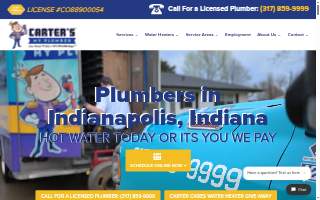 Carter's My Plumber - Drain Cleaning Indianapolis & Sewer Line Repair of Speedway website