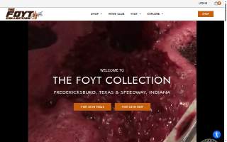 Foyt Wine Vault website